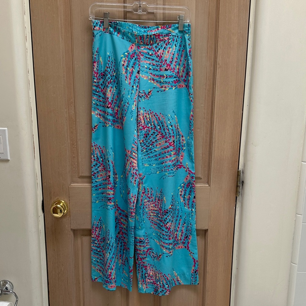 Lilly Pulitzer Turquoise Wide Leg Pants